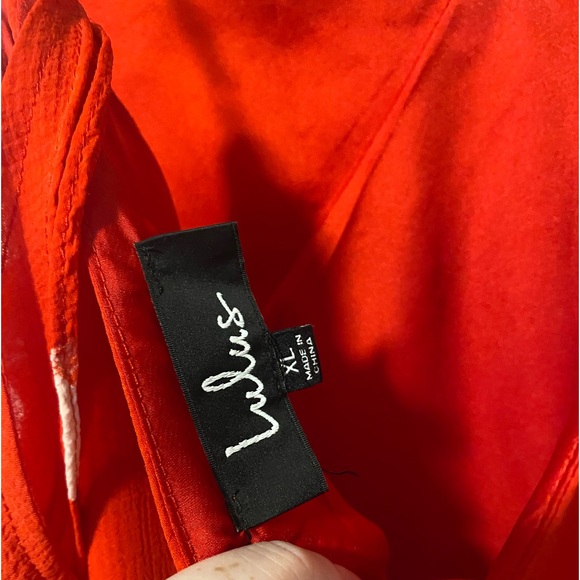 Lulus off shoulder spaghetti strap dress XL - Picture 2 of 4